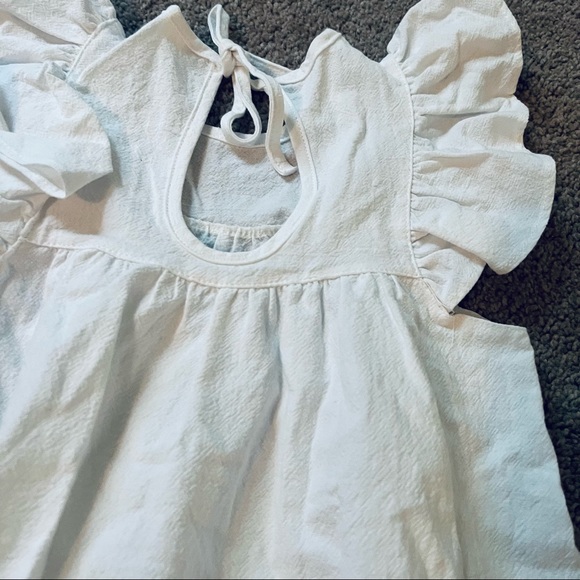 Linen Ruffle Dress - Picture 7 of 7